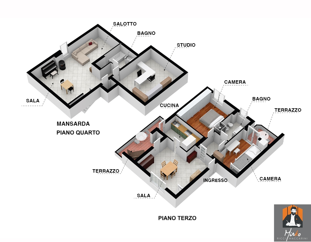 APPARTAMENTO, 2/4 CAMERE, 2 BAGNI E GARAGE