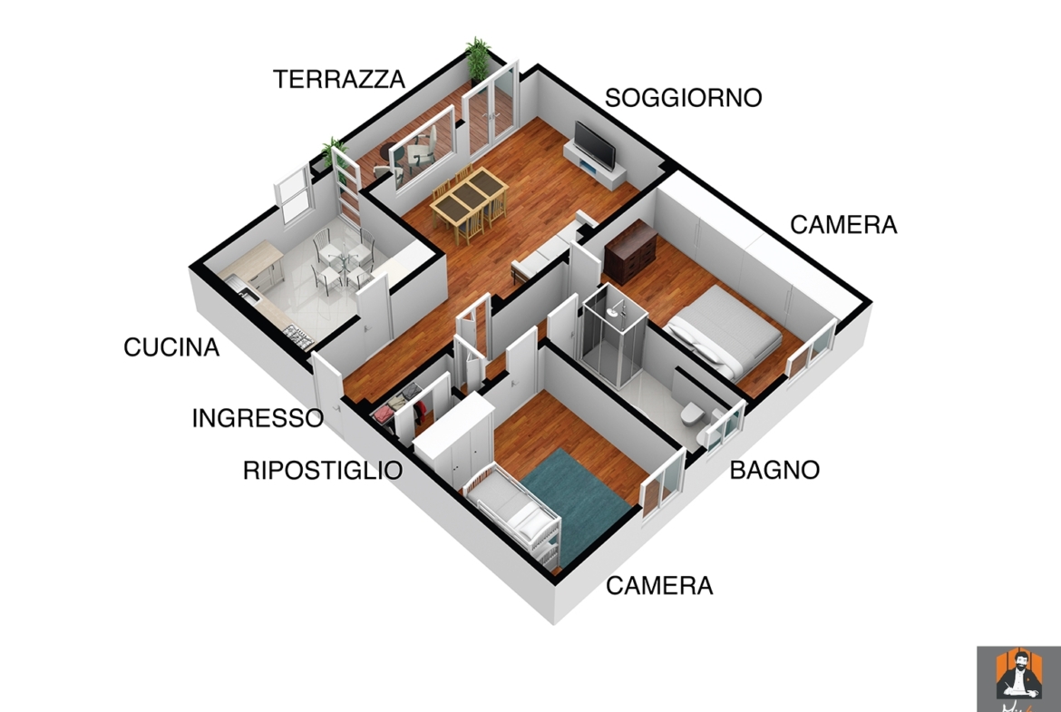 APPARTAMENTO RISTRUTTURATO – ASCENSORE E TERRAZZA