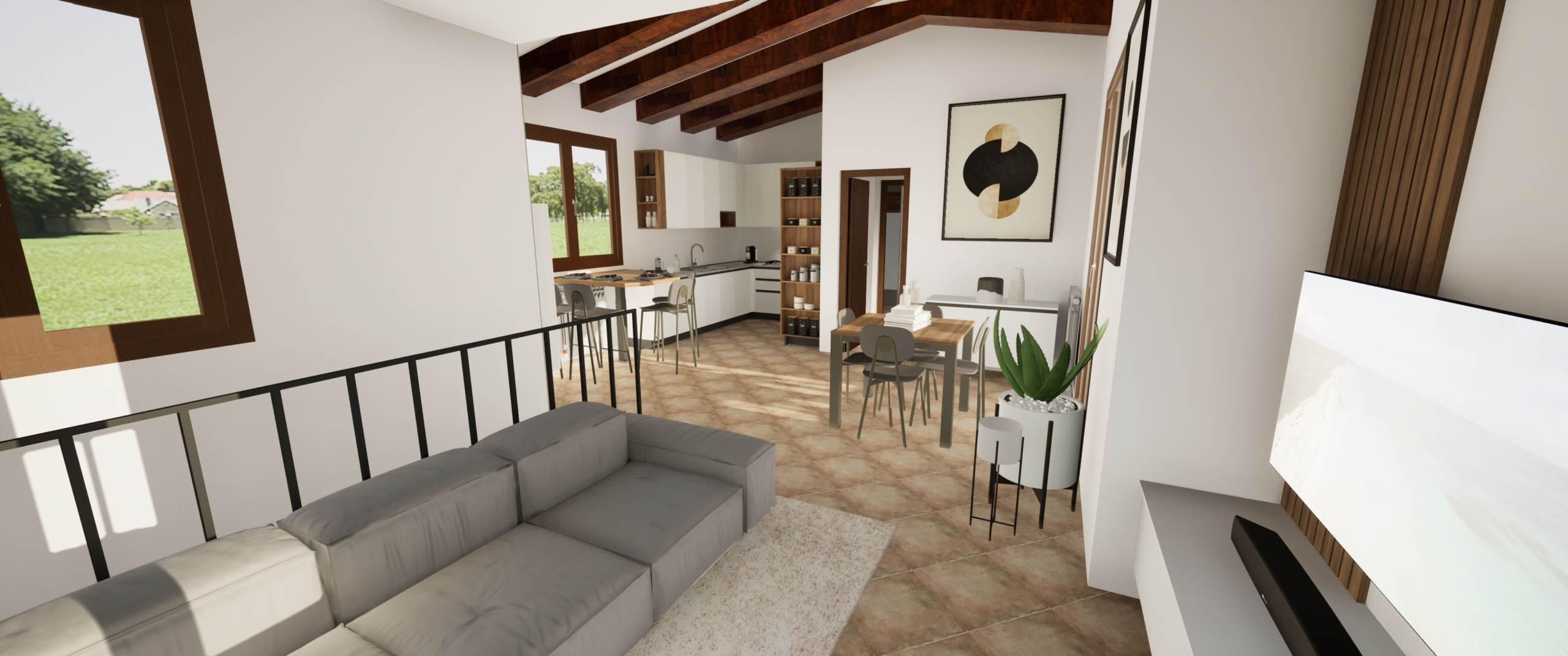 25d – Nuovo Arredamento Soggiorno Pranzo – Appartamento Pioppe di Salvaro UN’OASI DI TRANQUILLITÁ | CON VISTA PANORAMICA