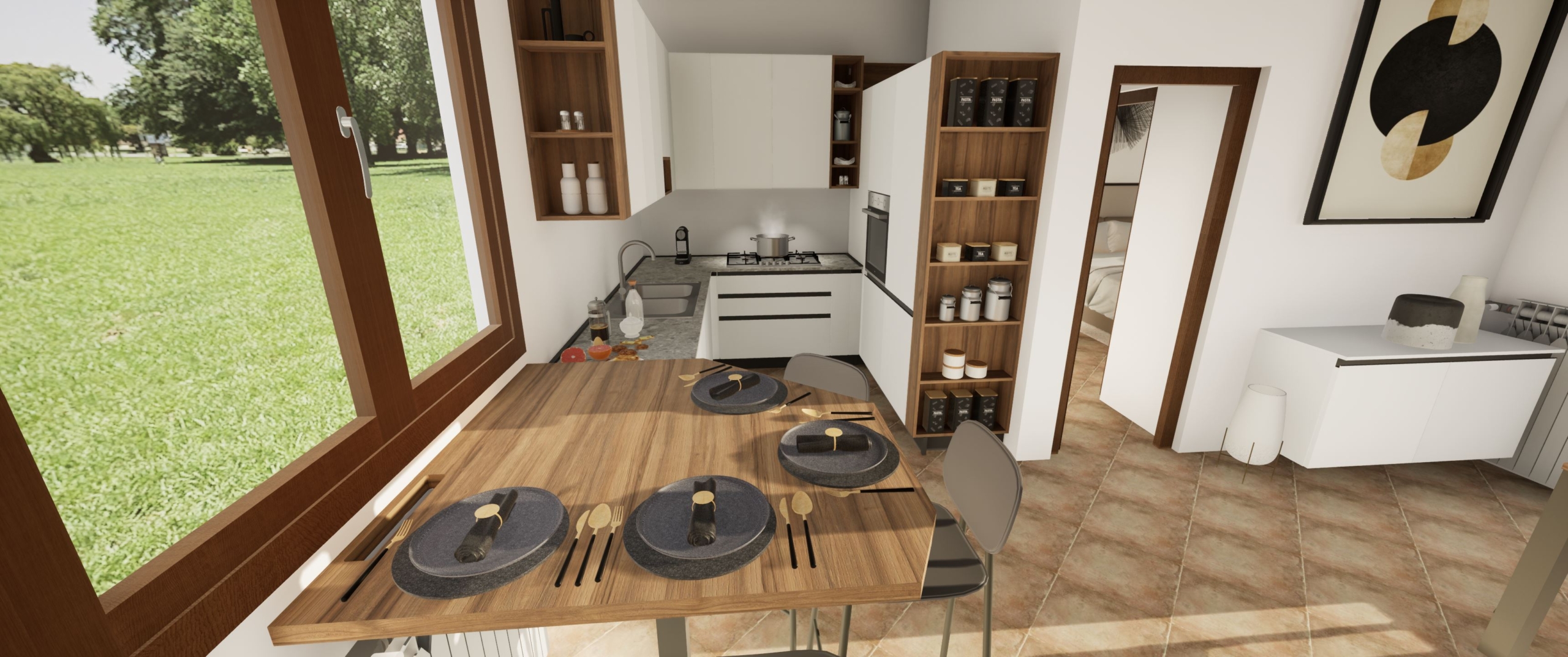 25e – Nuovo Arredamento Cucina – Appartamento Pioppe di Salvaro UN’OASI DI TRANQUILLITÁ | CON VISTA PANORAMICA