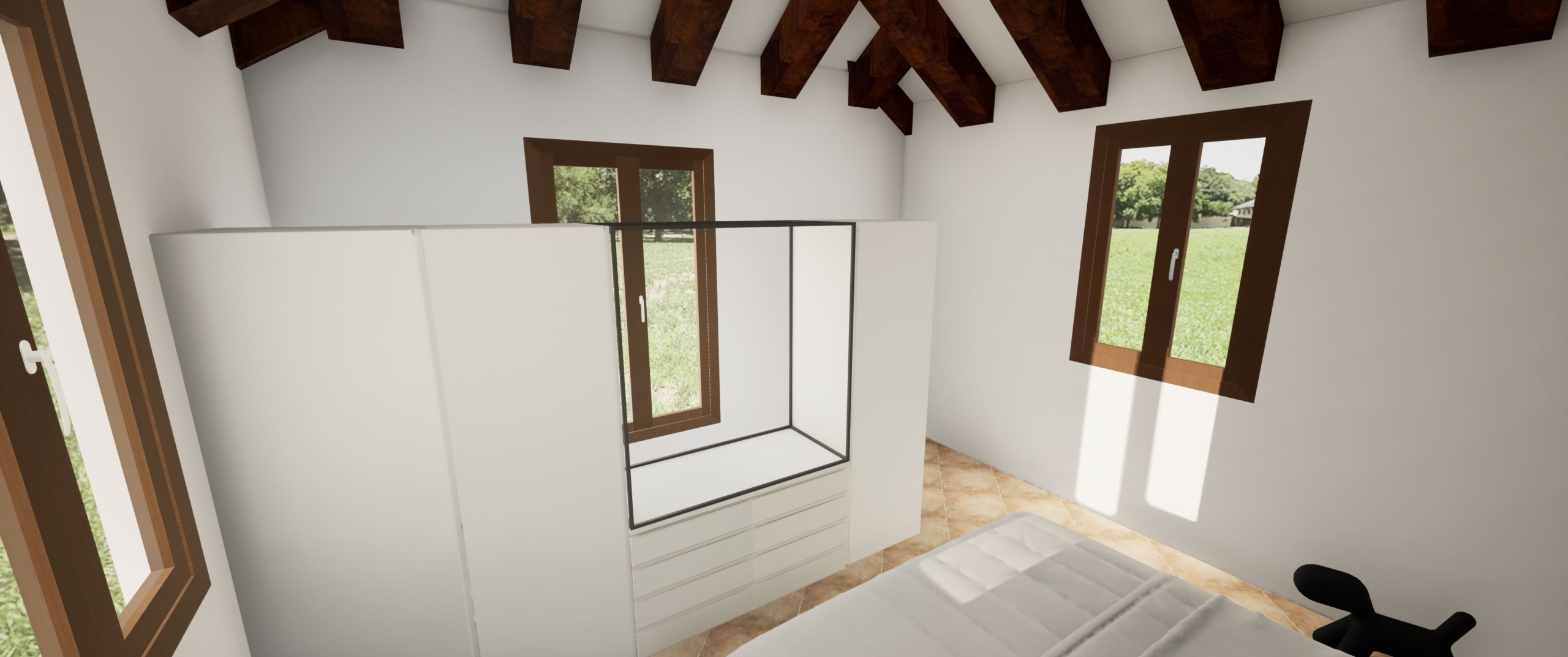 25h – Nuovo Arredamento Camera Mansardata – Appartamento Pioppe di Salvaro UN’OASI DI TRANQUILLITÁ | CON VISTA PANORAMICA