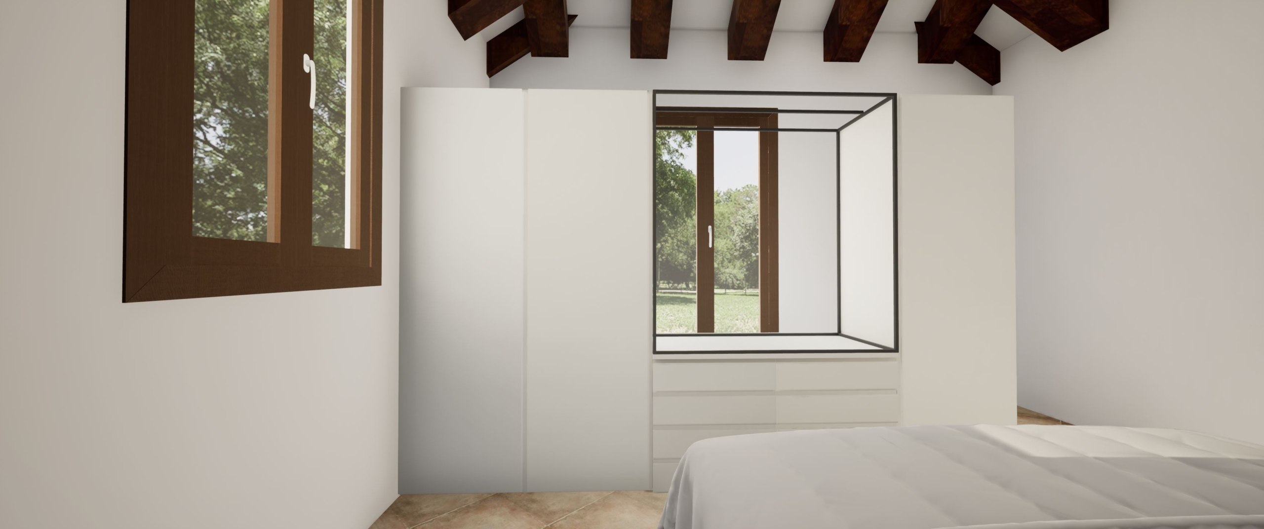 25i – Nuovo Arredamento Camera Mansardata – Appartamento Pioppe di Salvaro UN’OASI DI TRANQUILLITÁ | CON VISTA PANORAMICA