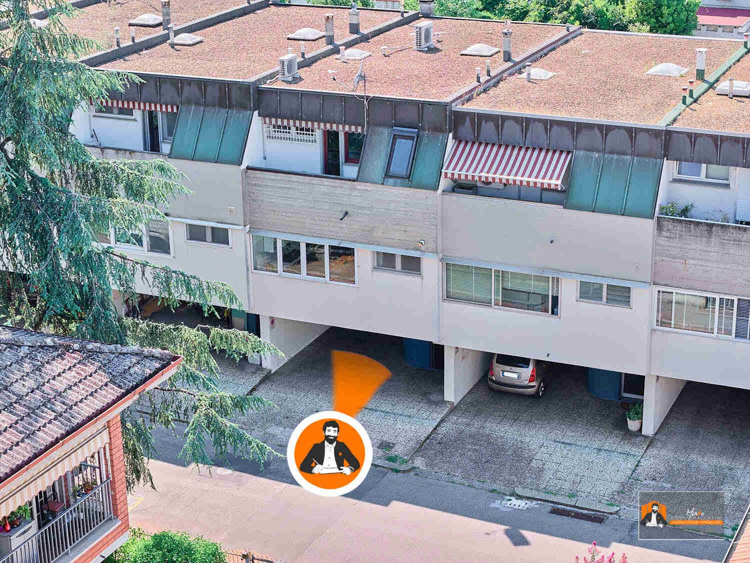 VILLETTA a SCHIERA a RIALE, CASALECCHIO di RENO (BO): 3 CAMERE, 3 BAGNI e GIARDINO ESCLUSIVO