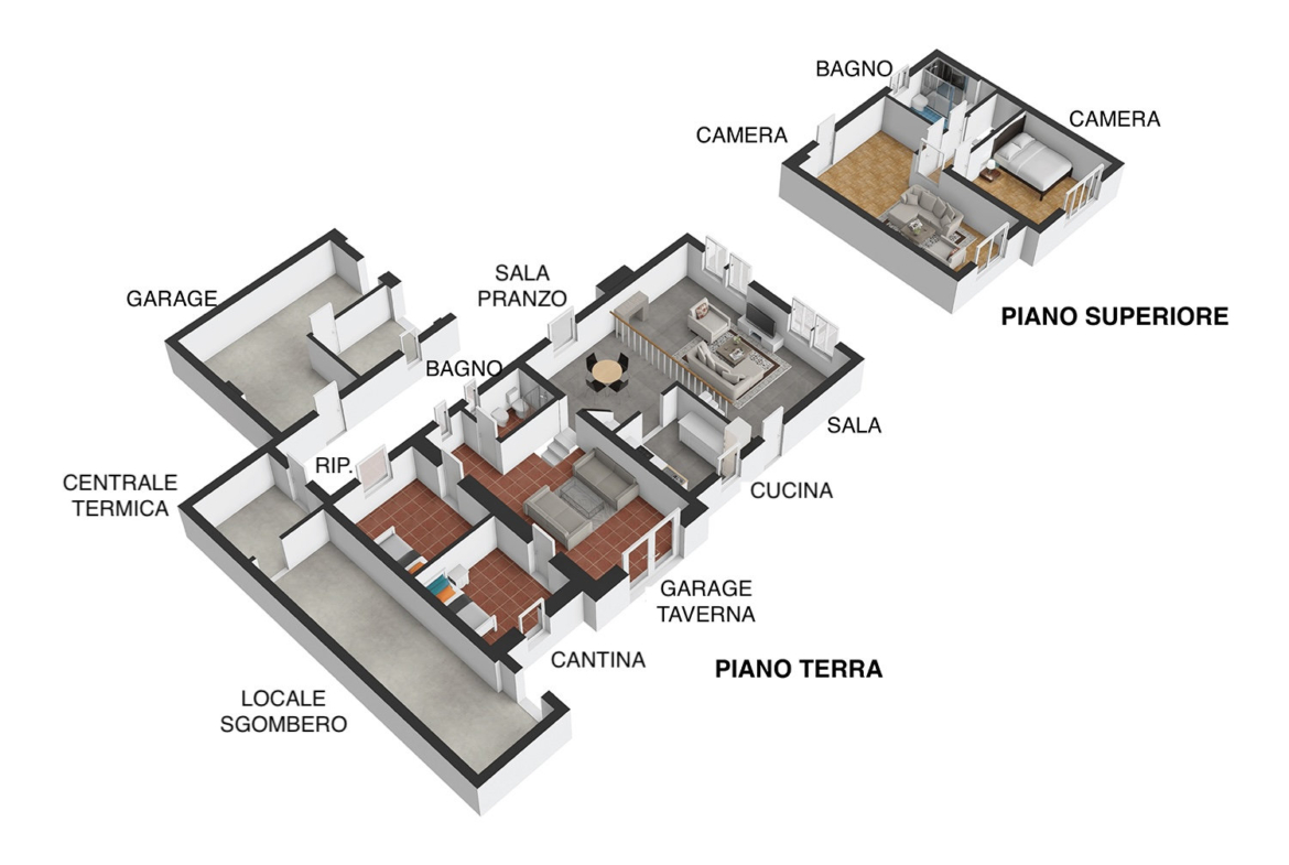 CASA INDIPENDENTE con TERRENO di 12.500 mq a MONTALBANO CAVRENNO (FI)