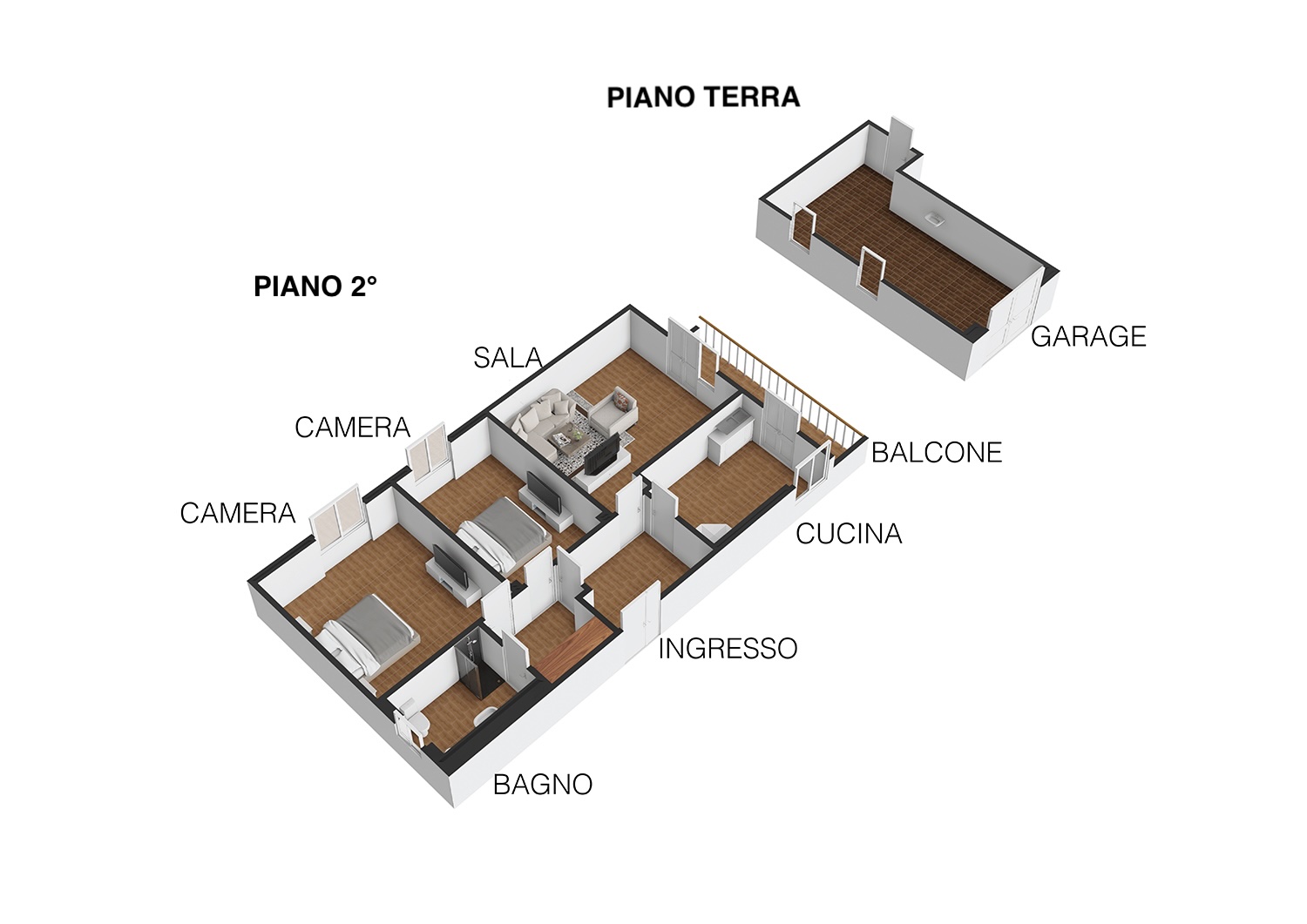 CASA ORO – APPARTAMENTO in VENDITA di 94 mq | 2 CAMERE, BAGNO e GARAGE di 26 mq |  FORLÌ