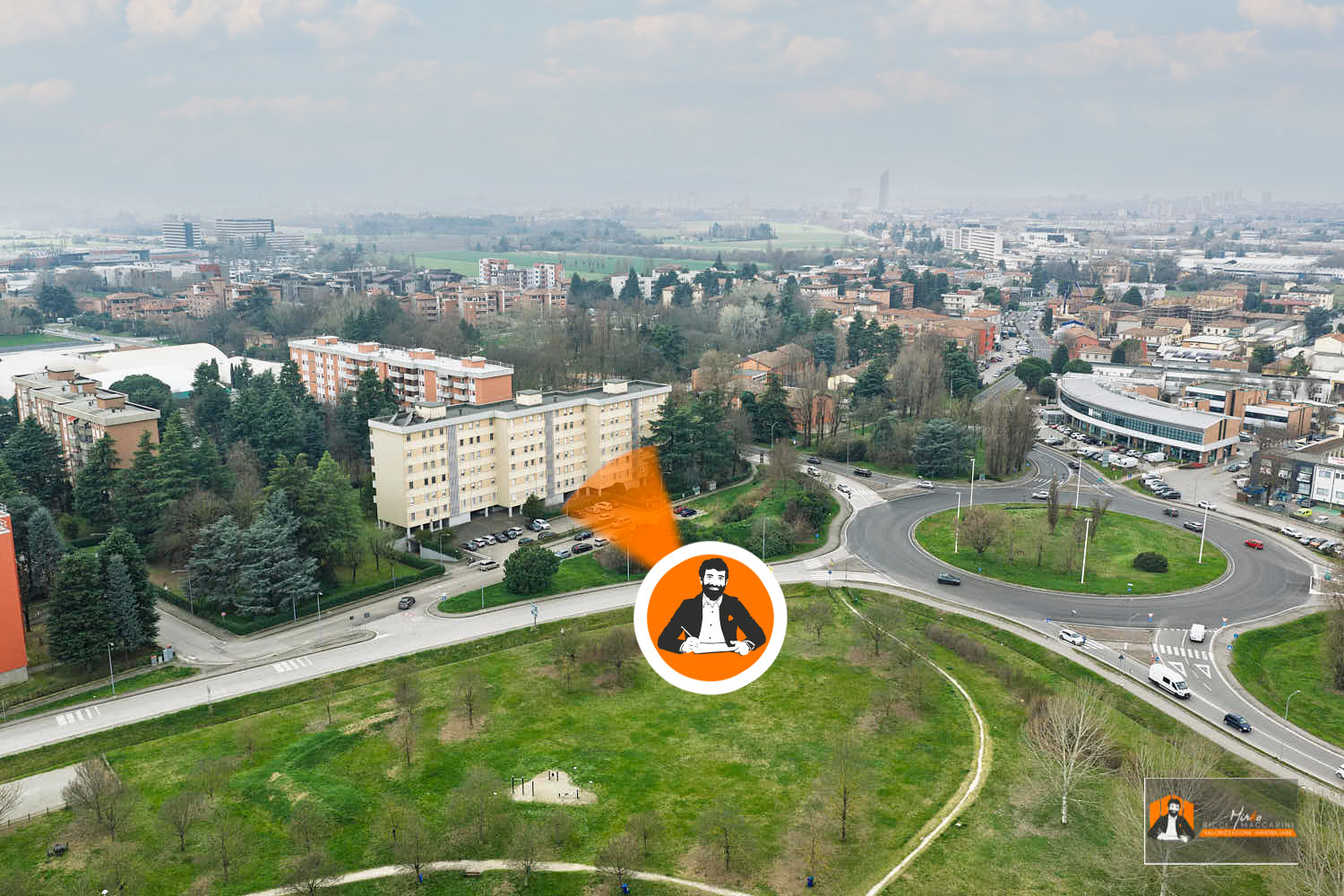 QUADRILOCALE in VENDITA a VILLANOVA di CASTENASO con TERRAZZA ABITABILE, ASCENSORE e GARAGE