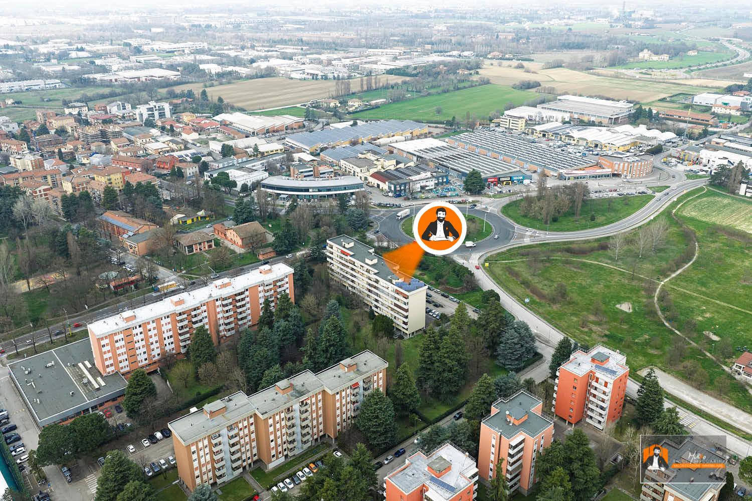 QUADRILOCALE in VENDITA a VILLANOVA di CASTENASO con TERRAZZA ABITABILE, ASCENSORE e GARAGE