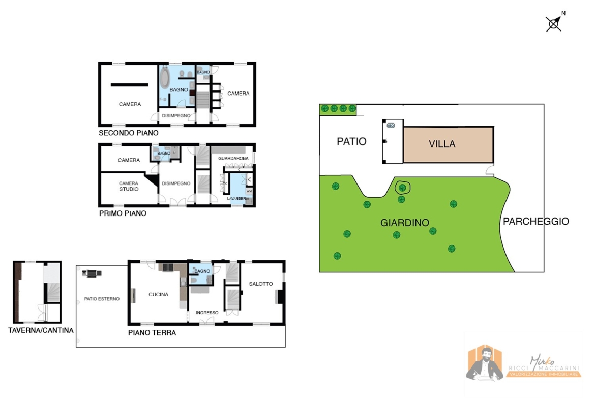 VILLA SINGOLA RISTRUTTURATA | 700 mq di GIARDINO, PATIO e CANTINA | FIESSO di CASTENASO