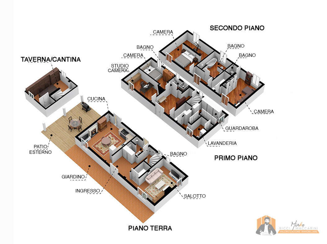 VILLA SINGOLA RISTRUTTURATA | 700 mq di GIARDINO, PATIO e CANTINA | FIESSO di CASTENASO