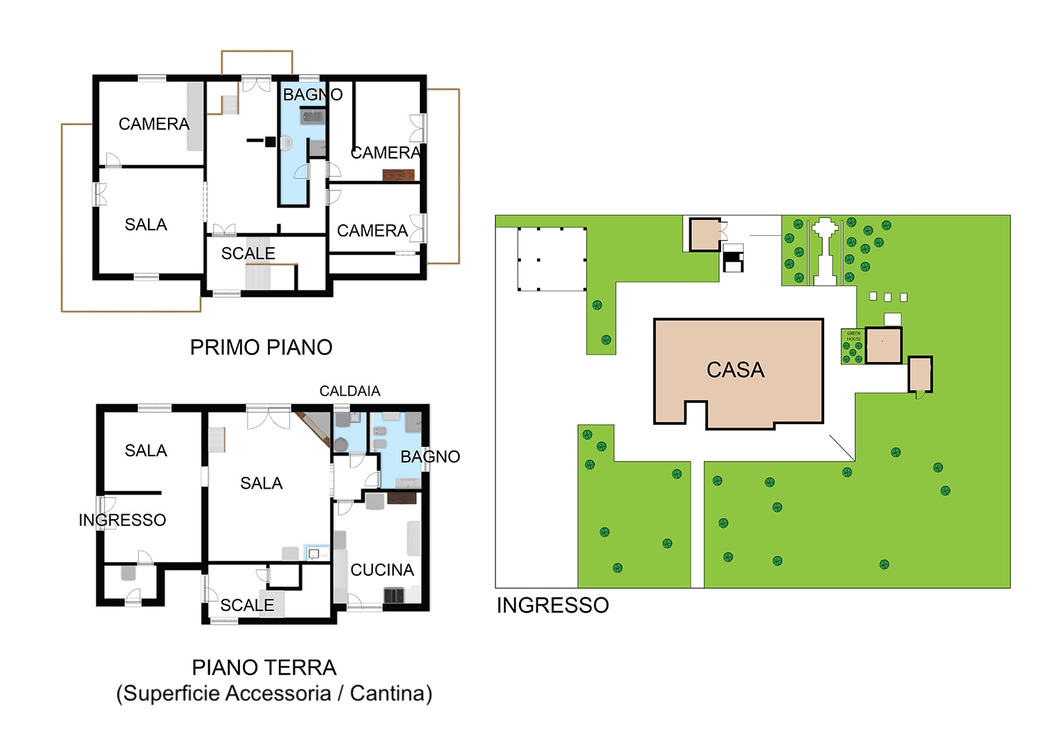 PORZIONE di VILLA in VENDITA con GIARDINO PRIVATO | MAGIONE, CASTEL SAN PIETRO TERME