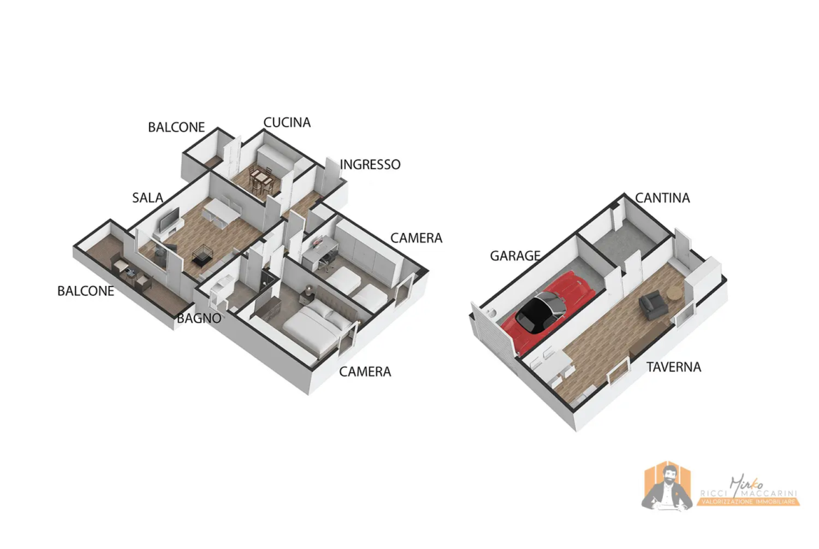APPARTAMENTO in VENDITA a FUNO di ARGELATO | 128 MQ con TAVERNA, BALCONI E GARAGE