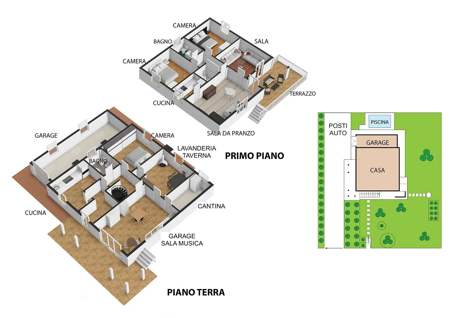 VILLA/CASA INDIPENDENTE in VENDITA a SAN GABRIELE DI BARICELLA | GIARDINO PRIVATO di 850MQ e PISCINA